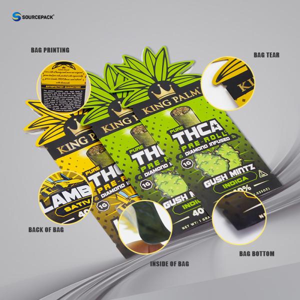 Smell Proof and Laminated Mylar Weed Packaging for Customized Requirements