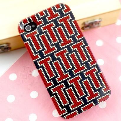 Geometric 3 in 1 Iphone 5 Hard Shell Case With Diamonds