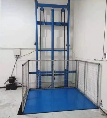 1-12 metros de altura Tamanho de plataforma personalizada Elevador de carga hidráulico Elevador de carga para 1-2 toneladas