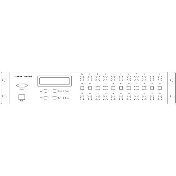 Переключатель 1550nm оптического волокна ПК 1x32 FC для оптически передачи сети