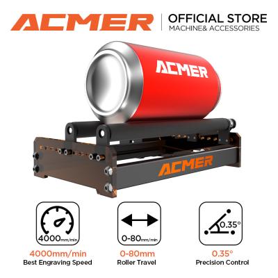 ACMER M3 Adjustable Rotary Roller Laser Engraver Module Y-axis Rotary Roller 360°