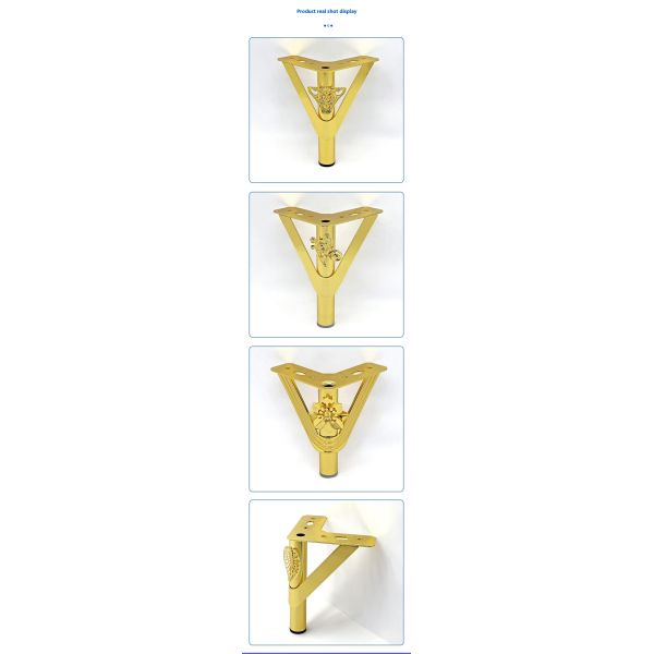 Latest Sofa Gold Decorative Hardware Furniture Feet Custom Table Sofa Feet Cabinet Metal Furniture Feet