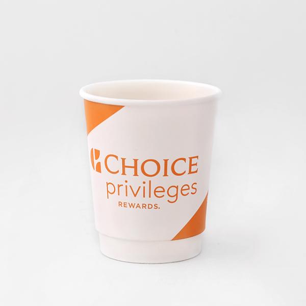 Logo Printed Double Wall Hot Cups OEM Plastic Free Coated Paper Cold Drink Cups
