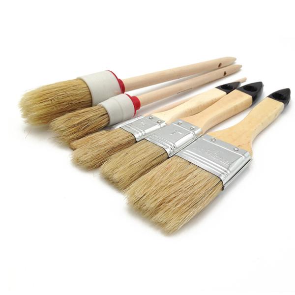 High Elasticity Varnish Brushes Natural Bristle Pure Bristles Metal Ferrule