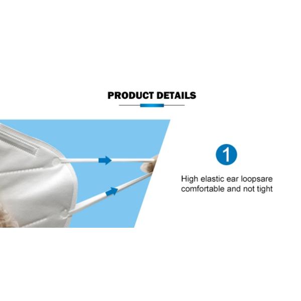 Adult Disposable KN95 Mask High Breathability Good Air Permeability