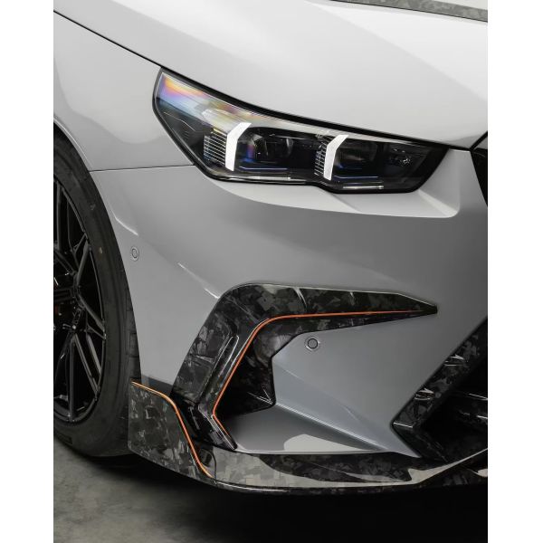 For BMW M5 G90 Carbon Fiber Body Kit M5 G90 MSY-style Carbon Fiber Front Lip Diffuser Spoiler Hood