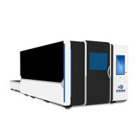 Découpeuse de laser de fibre en métal de Tableau de double de commande numérique par ordinateur avec Prot 1000w