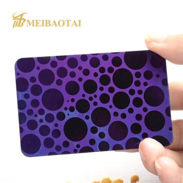 Лист нержавеющей стали пурпура Pvd польский вытравленный с фильмом Novancel