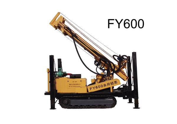 600 Meter Deep Water Well Drilling Rig With Air Compressor Drilling Tools