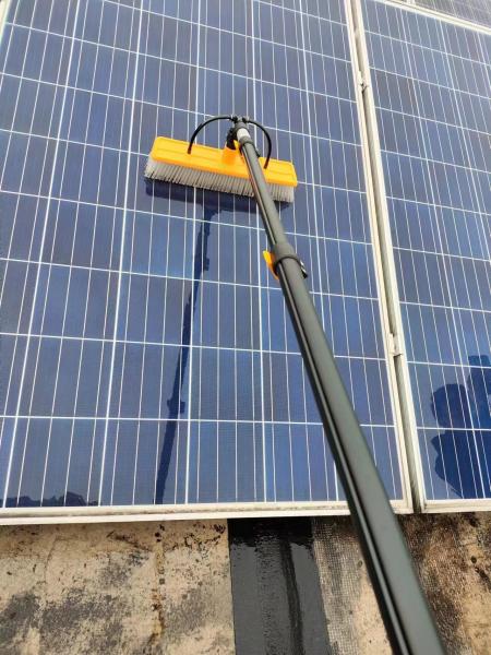 High Altitude Cleaning with Wanlv Sunny Manual Water Spray Brush and 11.4 Meters Extended Handle