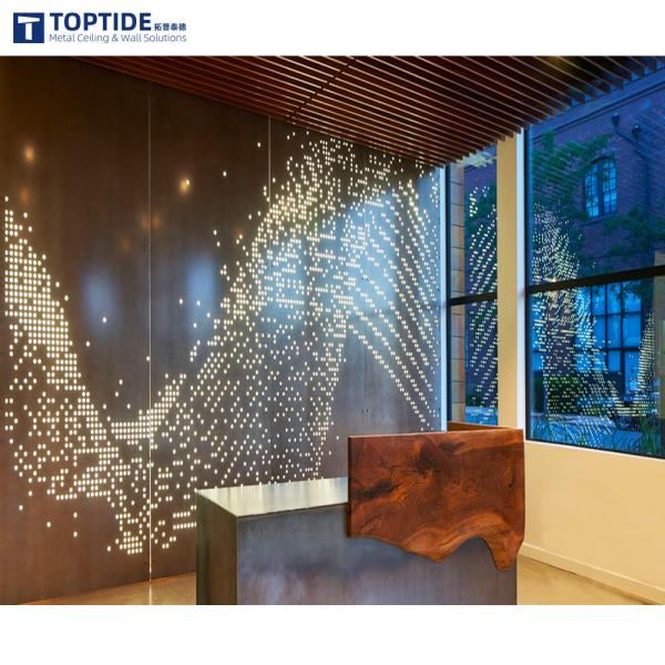 Class B1 Fireproof Aluminum Cladding Panel Interior Decoration Pvdf Coating