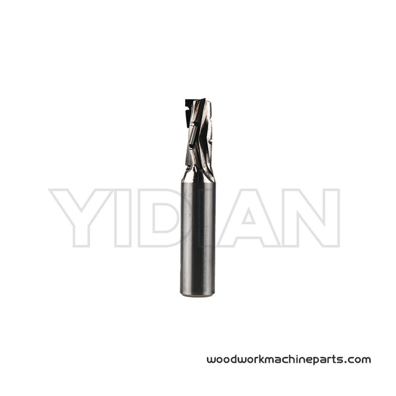 Tungsten Nickel Iron PCD Diamond Router Bit with Z3+3 Cutting Configuration and 12 mm Cutting Diameter for CNC Woodworking