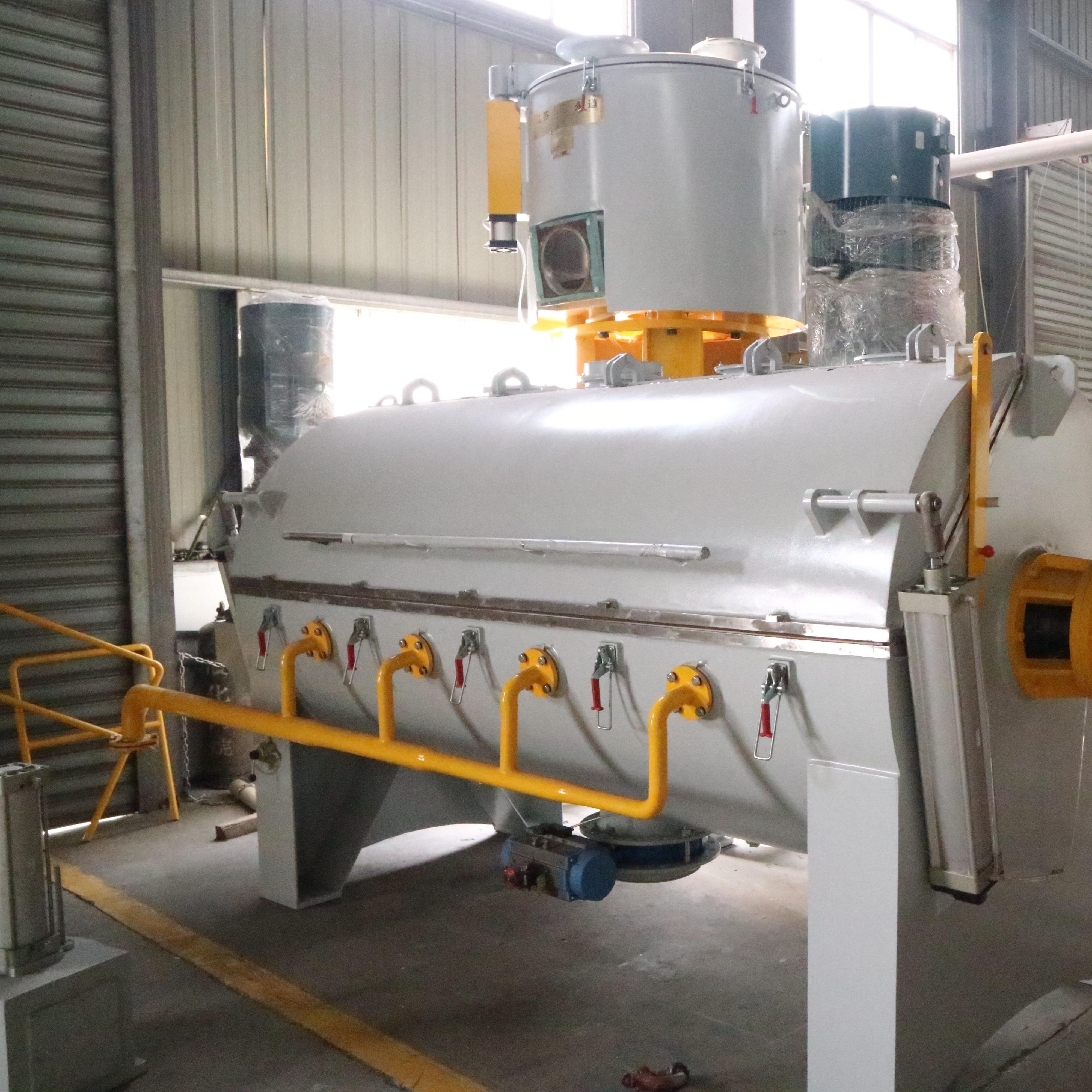 Large Capacity PVC Horizontal Cooling Mixer For Plastic Powder Cooling