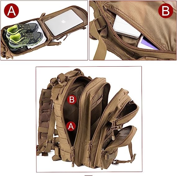 Small 30L Rucksack ornaments Tactical Backpack Outdoors Bug Out Bag Packable Backpack Lightweight Casual Daypack