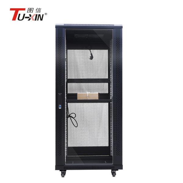 Custom 19 Inch 27u Network Rack Cabinet , Large Capacity Computer Equipment Rack