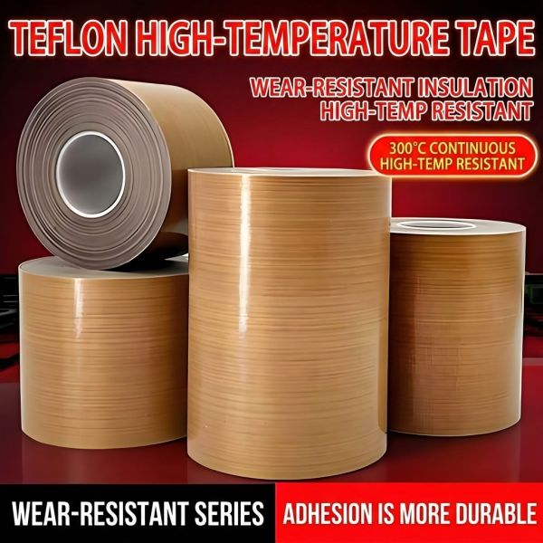 260℃ Heat Resistant Non-stick No Residue Industrial Insulation PTFE Tape with Premium Silicone Adhesive