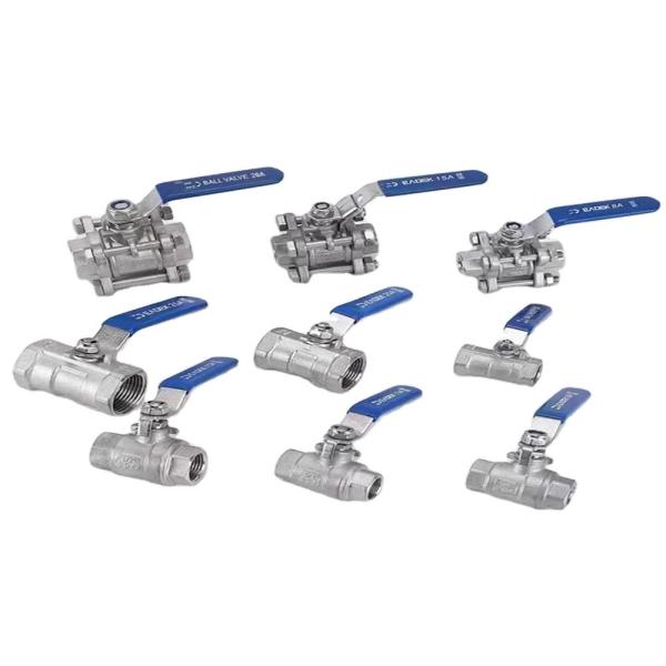 Aço inoxidável industrial 316 2 NPT Fêmea válvula de esferas de porta completa Vinyl Handle WOG1000