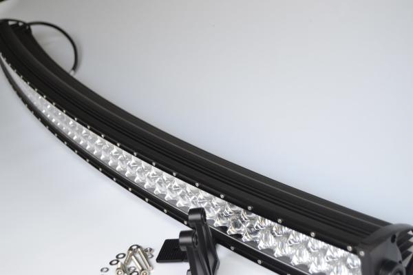 288W  5D Automotive Off Road Led Light Bars For Trucks Jeep Alu Firm Bracket