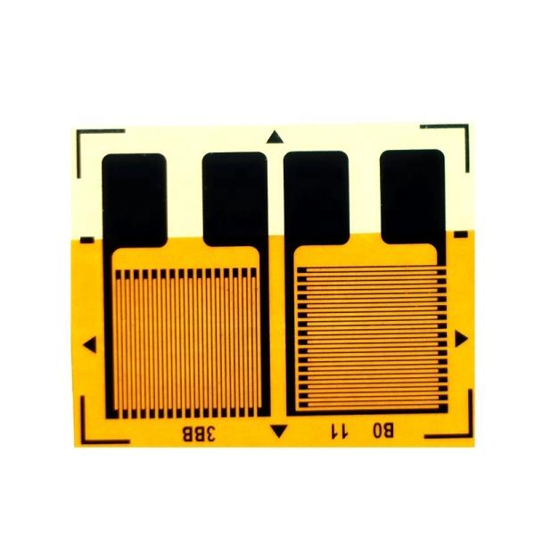 Température ambiante -30- 60 degrés BF120-3BB-A Jauge de contrainte en demi-pont avec type de montage collé et double grille en feuille métallique