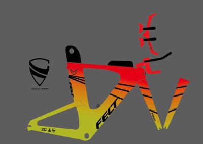 Etiquetas feitas sob encomenda do ciclismo da impressão deslocada para as bicicletas favoráveis ao meio ambiente
