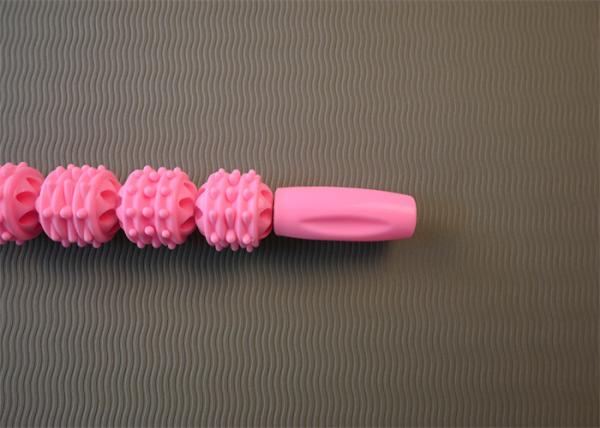 Pink Handheld Back Muscle Roller Stick for Customized Massage