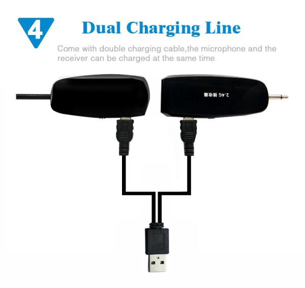 Handheld Headset 2 in 1 2.4G Wireless Microphone Speech Headset Megaphone Mic for Loudspeaker Teach Meeting Tour Guide