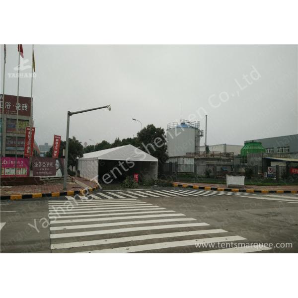 Wind Resistant Aluminium Frame Tents Waterproof White PVC Textile Cover
