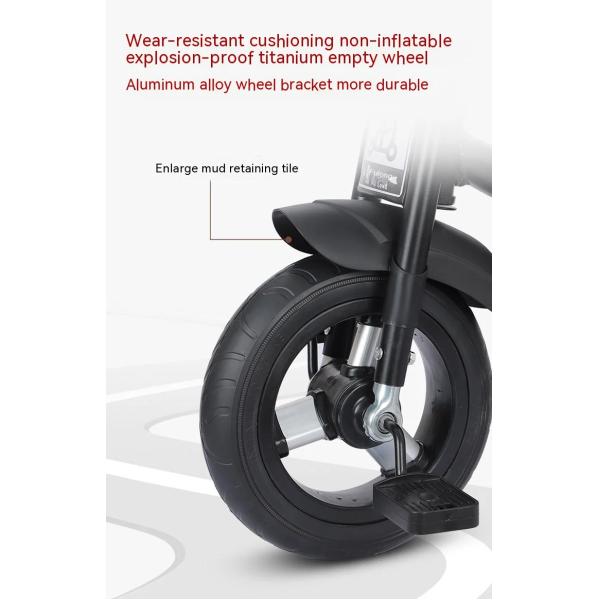 2-6 лет Дети трехколесный велосипед Двухместный трехколесный велосипед с легкой музыкой