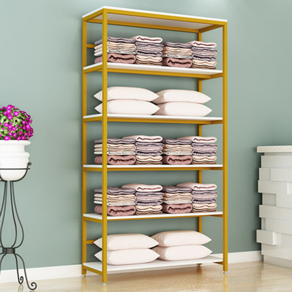 Металл H2500mm и деревянная стена установили полки