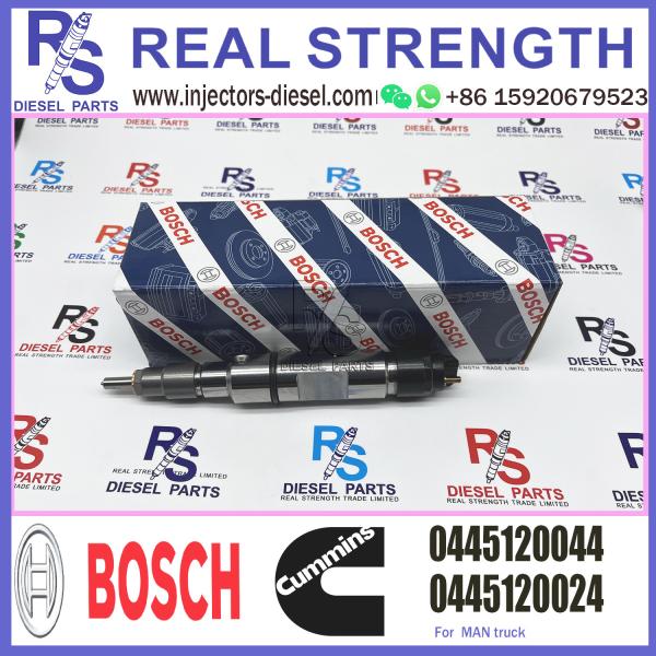 Injetor diesel 0445120044 de BOSCH do trilho comum para o caminhão TGA-24-480 do HOMEM