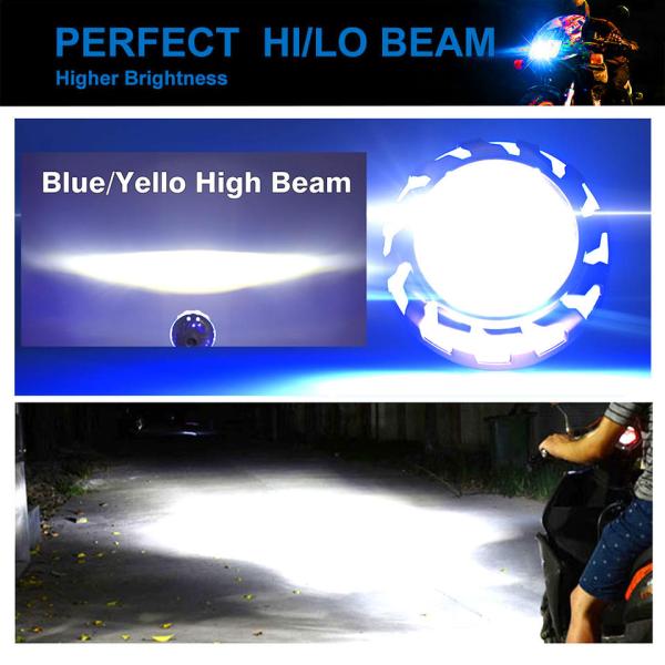 20W 2000LM Projector Lens Dual Color White Yellow Light Blue DRL DC12V for Products