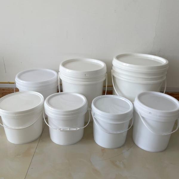 Balde de plástico de 10 litros com tampa Balde de alimentos pesado de 1,0 a 2,5 mm de espessura Sem BPA