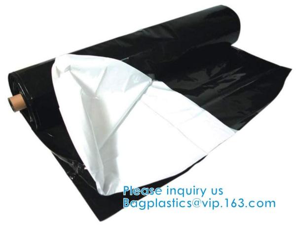 Black & White Poly Film  Panda Poly Film Light Deprivation Greenhouse Cover UV Treated Horticulture Poly Film Sheeting