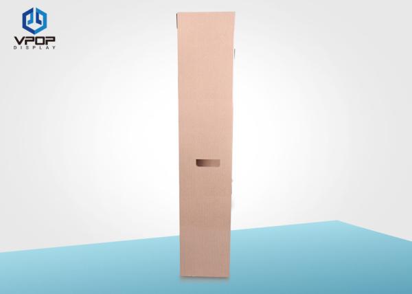 Durable Corrugated Floor Displays Gloss PP Lamination For Retail Clothes