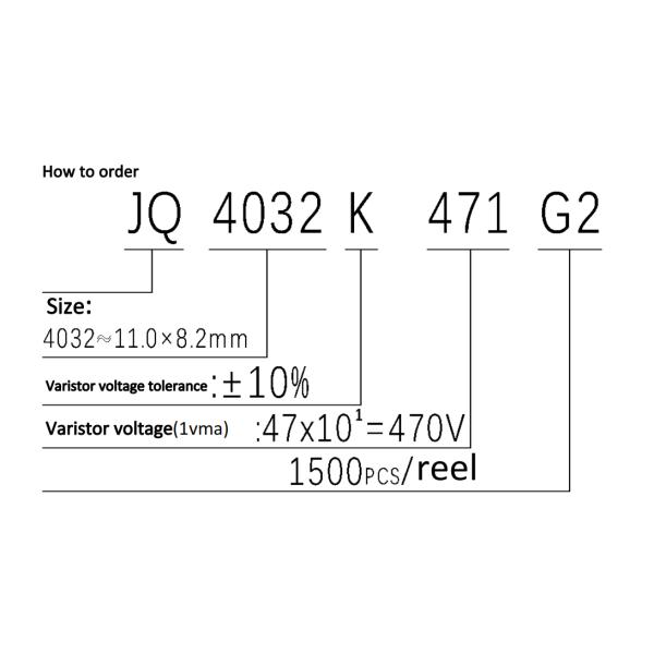 Материалы UL94-V0 упаковывая варистор окиси цинка заплаты SMD 4032
