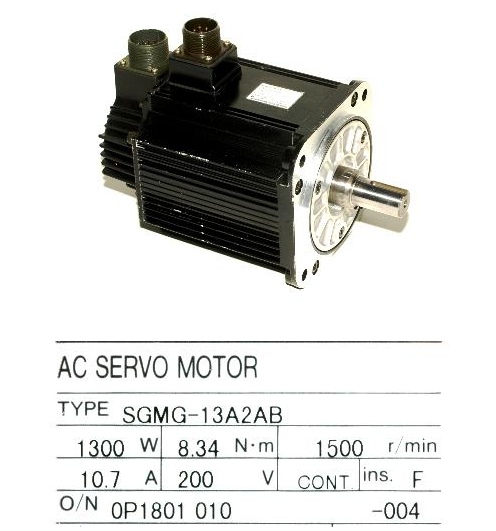 Servo motor bonde SGMG-13A2AB 8.34NM 1.3KW 1500RPM 10.7AMP da C.A. de Yaskawa