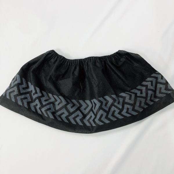 Black 35gsm Disposable Non Woven Shoes Cover