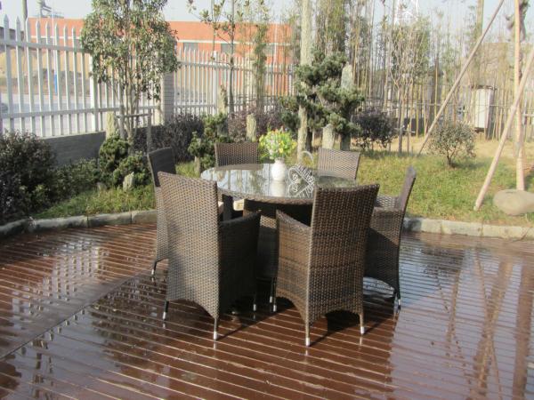Rattan Garden Dining Sets , Indoor / Outdoor Resin Wicker Furniture Sets
