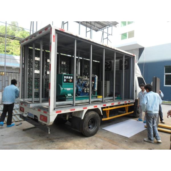 GCL Camión de publicidad móvil al aire libre personalizado Furgoneta de remolque P6 6500nits Brillo