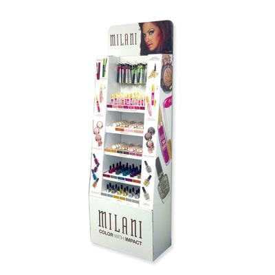 Cremalheira estando livre do verniz para as unhas do cartão cosmético do suporte do verniz para as unhas