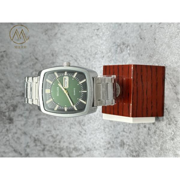 Men Silver Timepiece Stainless steel Strap Quartz Wristwatches