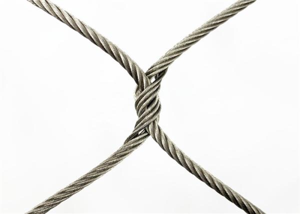 60mm*60mm Hole Size 3.0mm Wire Diameter Stainless Steel Rope Mesh For Safety Protection