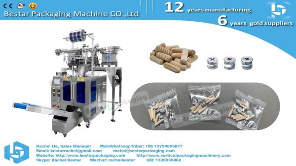 Bolts counting packaging machine with automatic replenishment elevator