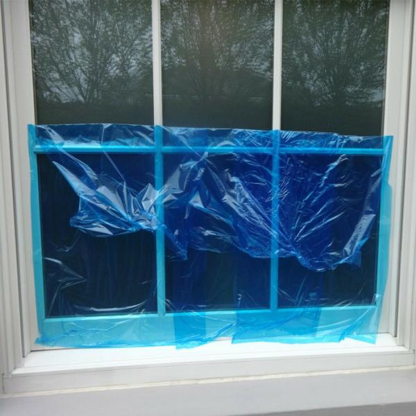 Temporary Window Glass Adhesive Protective Film In 100mm - 1800mm Width