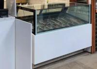 -22 congelador de la exhibición de la crema de Pan Gelato Display Scoop Ice del grado 16