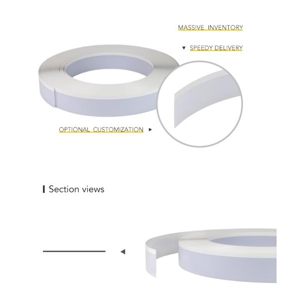 100 метров длины никакой край делают прокладки водостойким света пропуска полимера 3D 8cm бортовые