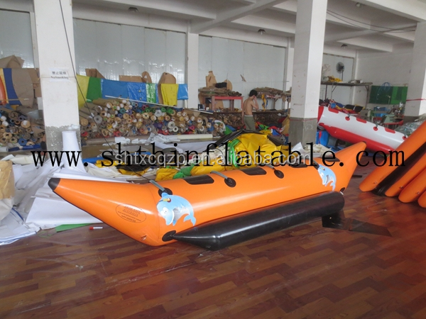Portable Inflatable Flyfish Banana Boat Set PVC Material Easy Setup Water Sports Equipment Adults Family Fun Outdoor Adventures