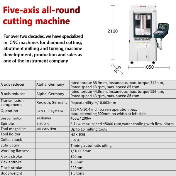 5 Axis Dental Cad Cam Milling Machine CE Certificate