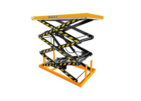 HT Triplex Scissors Electric Stationary Lift Table Capacity 1 Ton- 2 Ton
