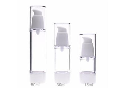 High Transparency Airless Cosmetic Bottles 15ml - 50ml OEM / ODM For Serum